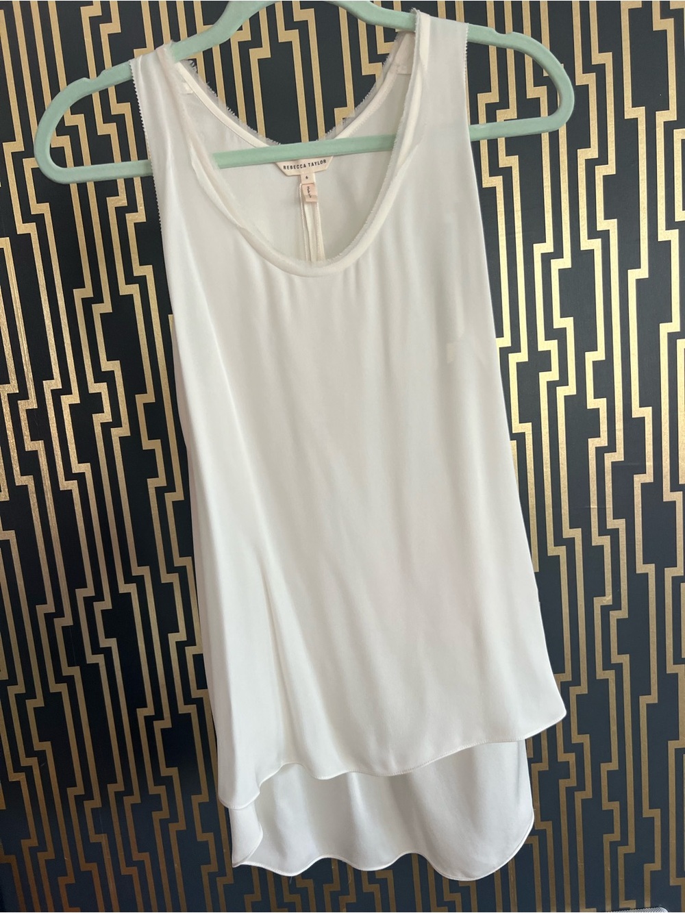 Rebecca Taylor Silk High-Low Tank